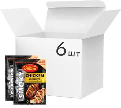 Упаковка спецій Vitana BBQ до курки 23г х 6 шт