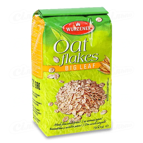 Пластівці вівсяні Wurzener цільні, 500г