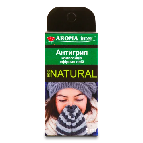 Ефірна Олія Антигрип Aroma Inter 5мл, натуральна, в/ґ