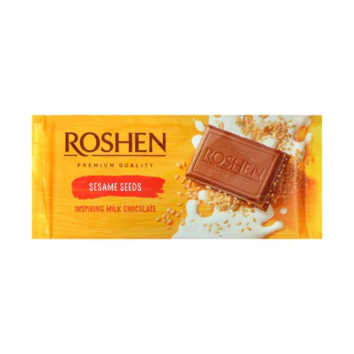 Шоколад молочний з сезамом Lacmi Roshen м/у 90г