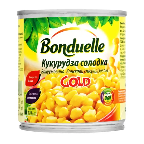 Кукурудза солодка «Bonduelle», ж/б, 170г