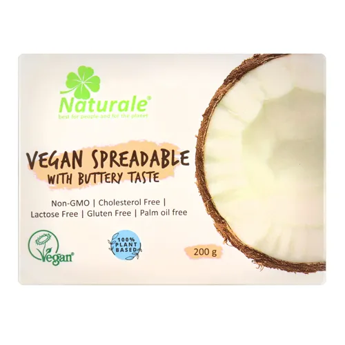 Суміш рослинних жирів 75% веганська зі смаком вершкового масла Naturale м/у 200г