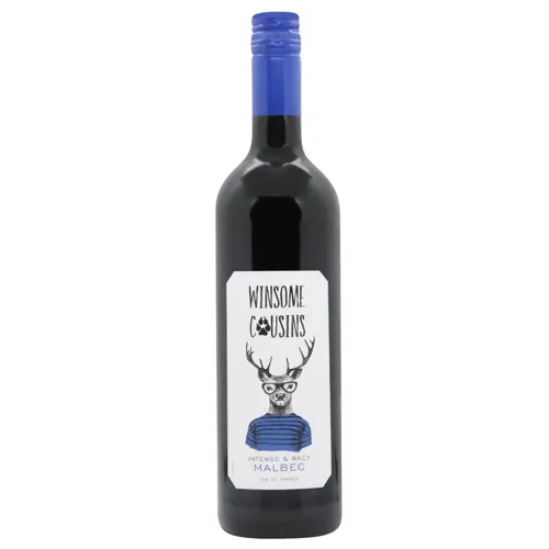 Вино Winsome Cousins Malbec червоне напівсухе 12,5% 0,75л