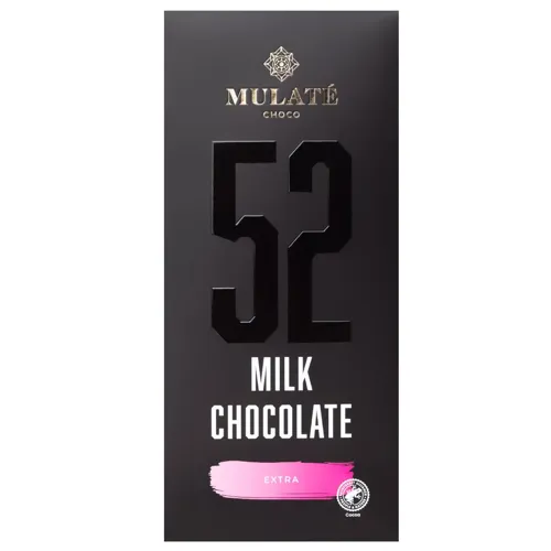 Шоколад молочний «Mulate Choco Extra» 52%, 90г
