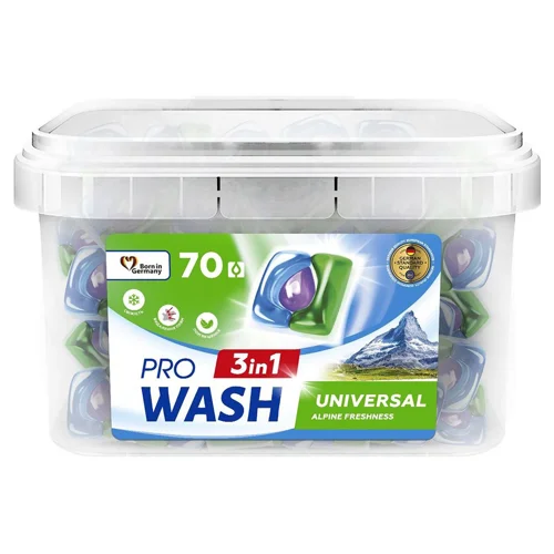 Капсули для прання Pro Wash Альпійська свіжість 70шт