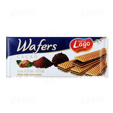 Вафлі Gastone Lagо з какао, 175г