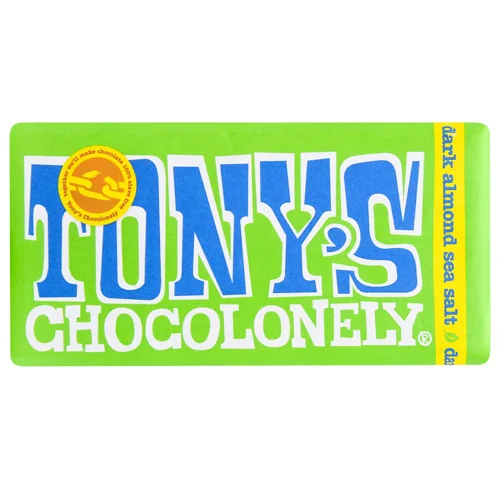 Шоколад чорний Tony's з мигдалем та сіллю 180г
