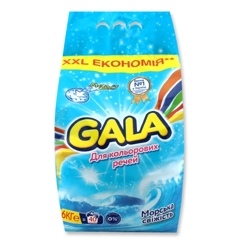 Пральний Порошок Для Кольорових Речей Морська Свіжість Gala 6кг