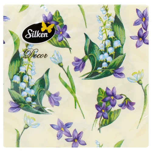 Серветки Silken Весняні квіти 33х33см 18шт