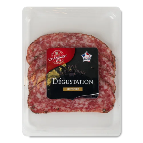 Ковбаса Салямі Сиров'ялена Au Poivre, Пакування Картонне, 90г