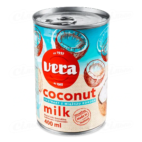Молоко кокосове Vera, 400мл