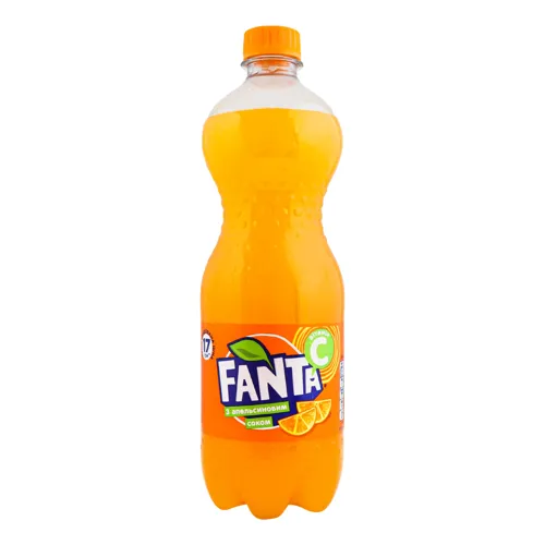 Напій безалкогольний сильногазований з апельсиновим соком Fanta 750мл