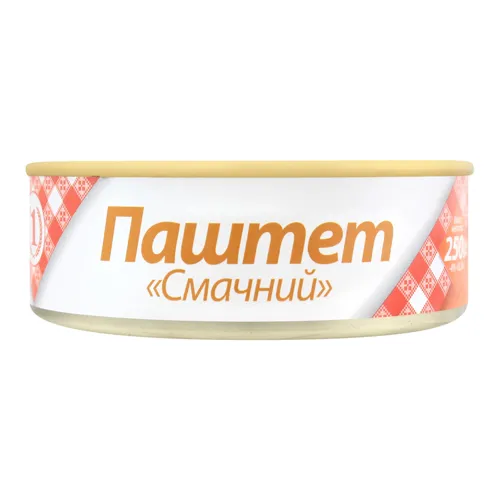 Паштет Смачний №1 з залізної банки 250г