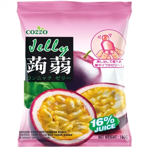 Желе Cozzo порційне із конняку зі смаком маракуї 160г