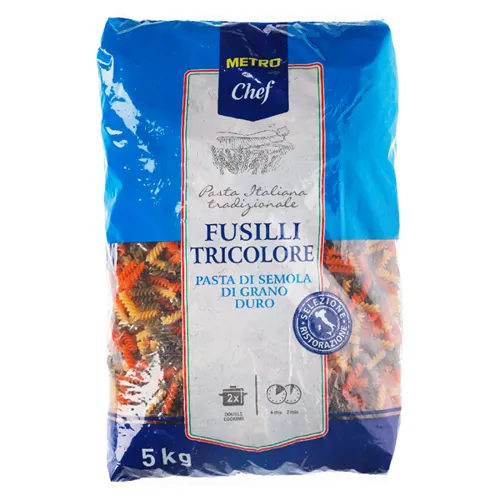Макарони Metro Chef Fusilli Tricolore з твердих сортів пшениці 5кг