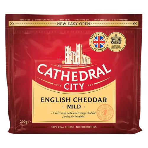 Сир Чеддер 48% "Cathedral City" витриманий 4 місяці, 200г
