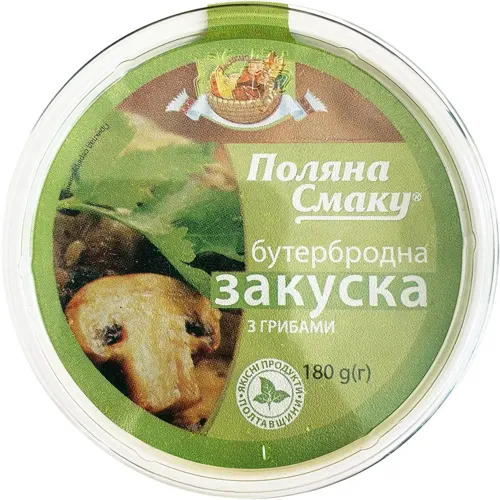 Закуска Поляна Смаку з грибами 180г