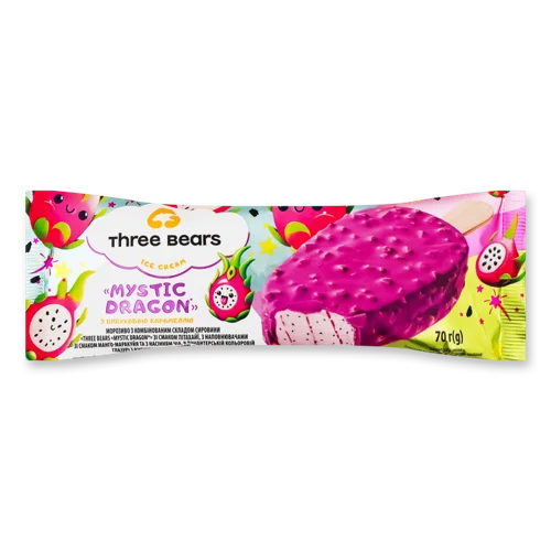 Морозиво 12% З Вибуховою Карамеллю В Кондитерській Глазурі Mystic Dragon, м/у 70г