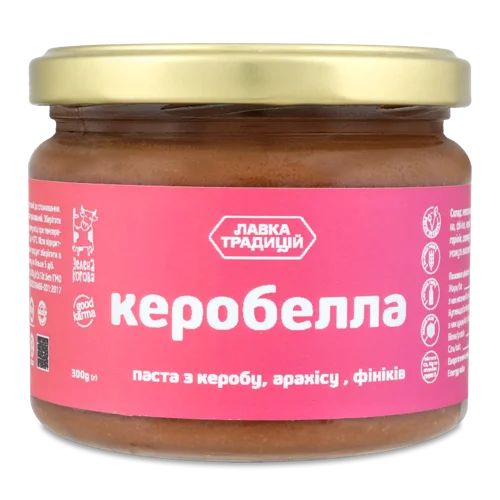 Паста З Кероба, Арахісу Та Фініків, Керобелла, с/б 300г