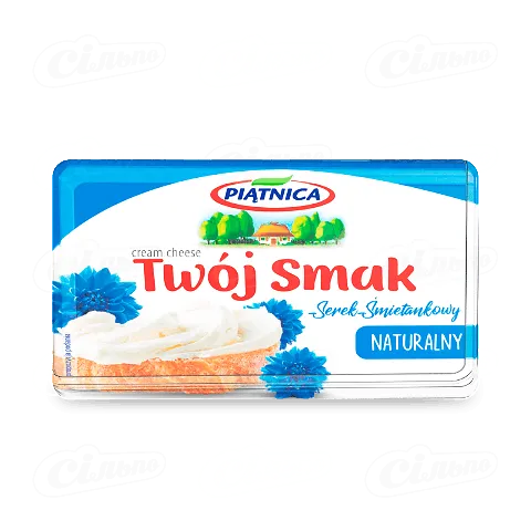 Сир Piatnica Twoj Smak вершковий натуральний 64% з коров'ячого молока, 135г