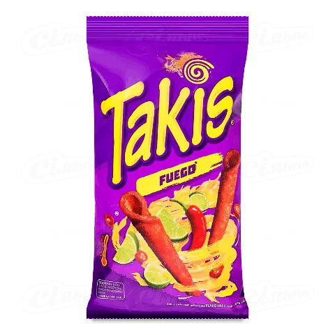 Снек Takis Fuego кукурудзяний тортилья чилі-лайм, 100г