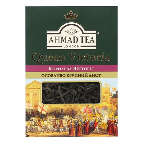 Чай чорний крупнолистовий з ароматом бергамоту Queen Victoria Ahmad Tea 50г