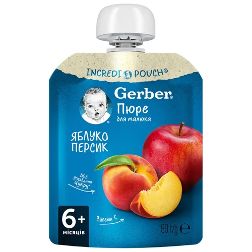 Пюре Gerber Яблуко персик 90г