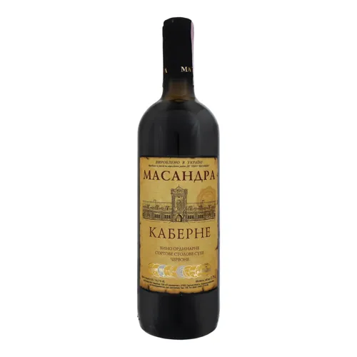 Вино 0.75л 9.5-14% червоне сухе Каберне Масандра пл