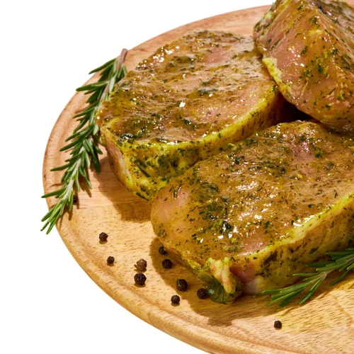 Стейк свинячий з корейки без кістки в маринаді