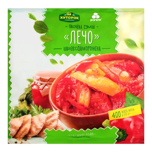 Суміш овочева заморожена Лечо Хуторок м/у 400г