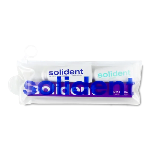 Набір для подорожей Mint + Blackcurrant Solident, 4 шт, натуральна оболонка