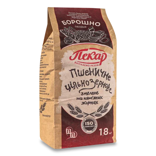 Борошно Пшеничне Цільнозернове Обойне, м/у 1.8 кг
