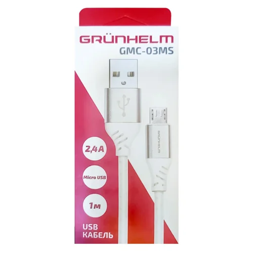 Кабель Grunhelm Micro USB 1м