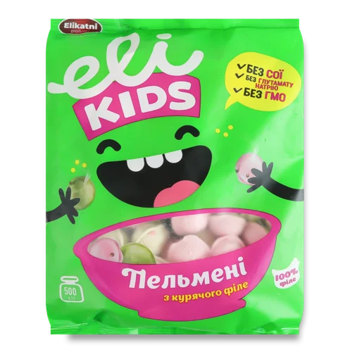 Пельмені В/ґ З Курячого Філе EliKids, 500г