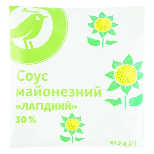 Соус майонезний Ашан Лагідний 30% 375Г
