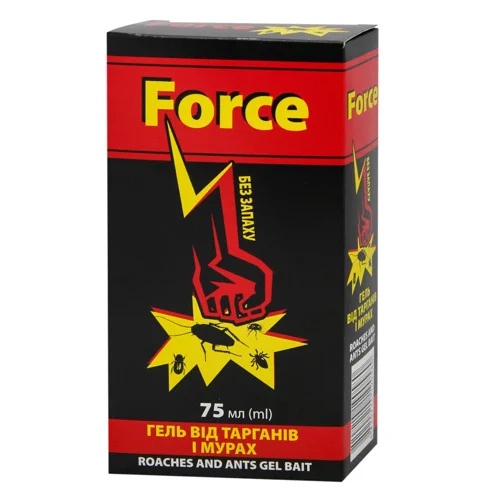 Гель від тарганів та кімнатних мурах Force 75мл