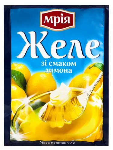 Желе швидкого приготування зі смаком лимону Мрія м/у 90г