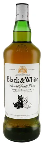 Віскі 1л 40% Black&White бут