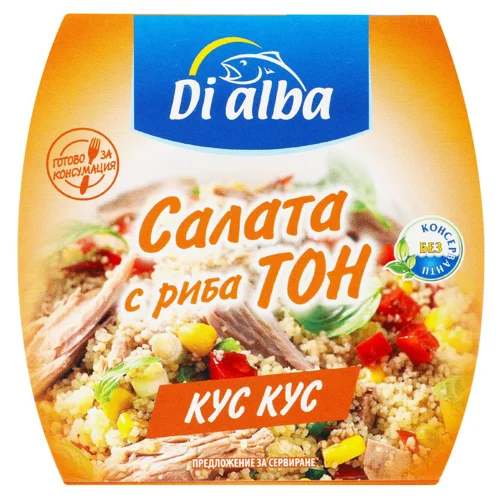 Салат із тунця Di Alba з кус-кусом 160г