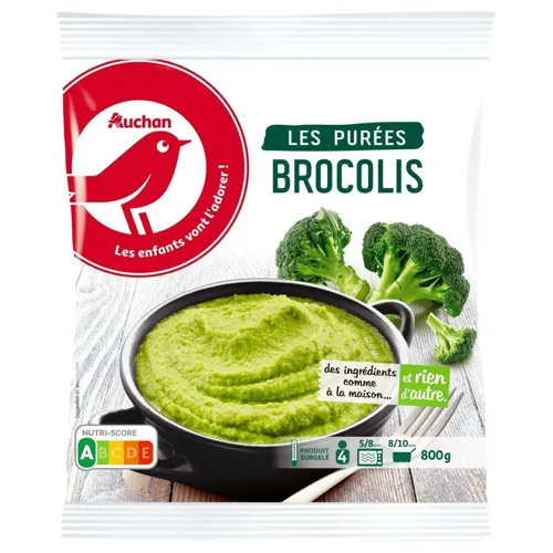 Пюре Ашан з броколі заморожене 800г