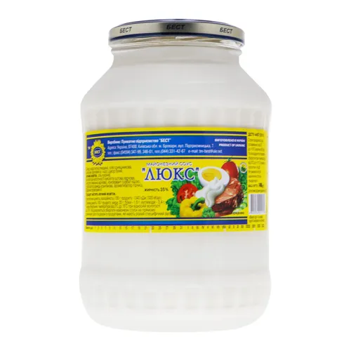 Соус майонезний 35% Люкс Бест с/б 1400г