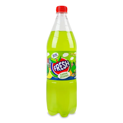 Напій Безалкогольний Сильногазований Соковмісний Лайм-Бузина, п/пл 1л