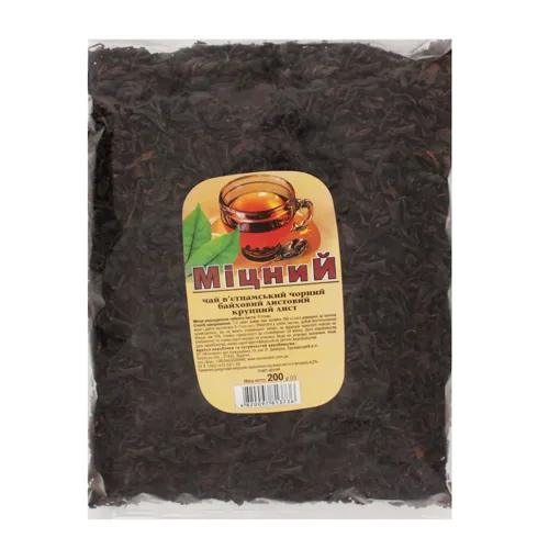 Чай чорний байховий листовий в'єтнамський Міцний Мономах м/у 200г