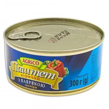 Паштет курячий з паприкою 300г