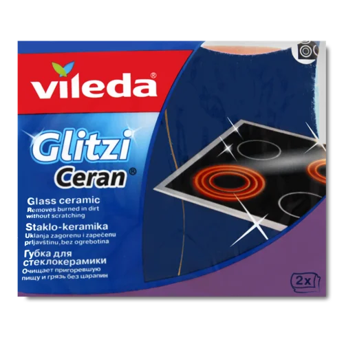 Губка Для Склокерамічних Плит Glitzi Ceran Vileda 2шт
