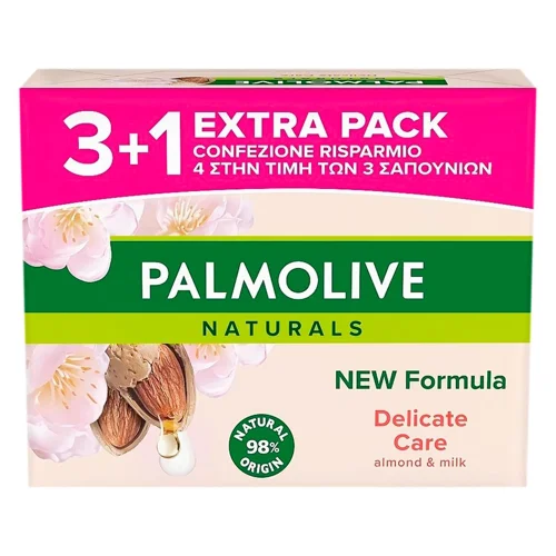 Мило тверде Palmolive Naturals Мигдальне молочко 4шт*90г