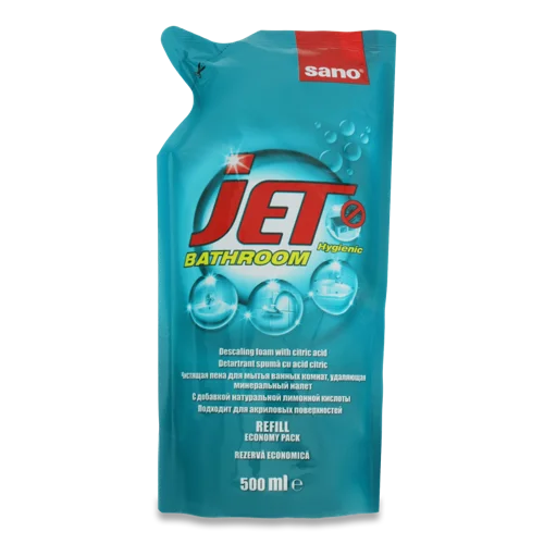 Піна Очищуюча Для Миття Ванних Кімнат Jet Sano, 500мл