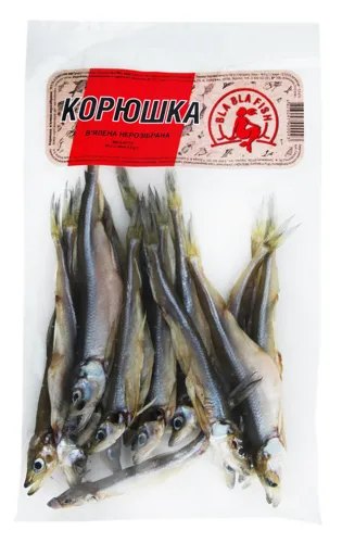 Корюшка в'ялена нерозібрана Bla Bla Fish в/у 90г
