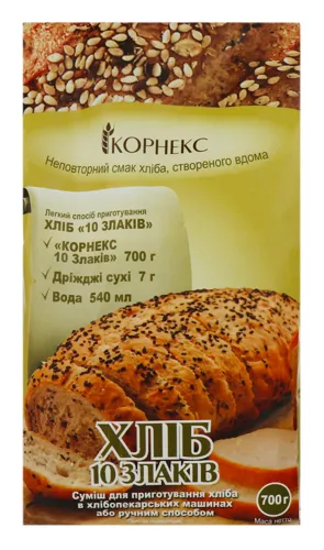 Суміш хлібопекарська 10 Злаків Корнекс 700г