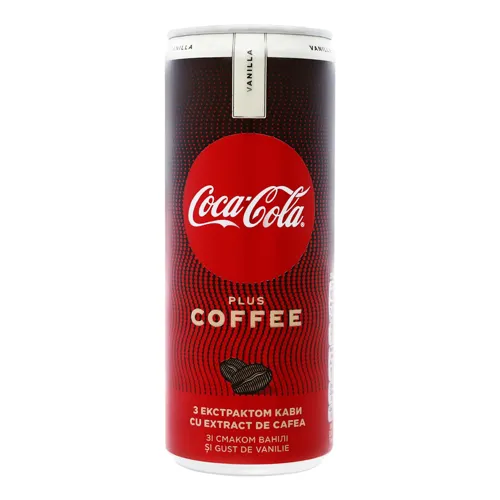 Напій безалкогольний сильногазований Vanilla Plus Coffee Coca-Cola з/б 250мл